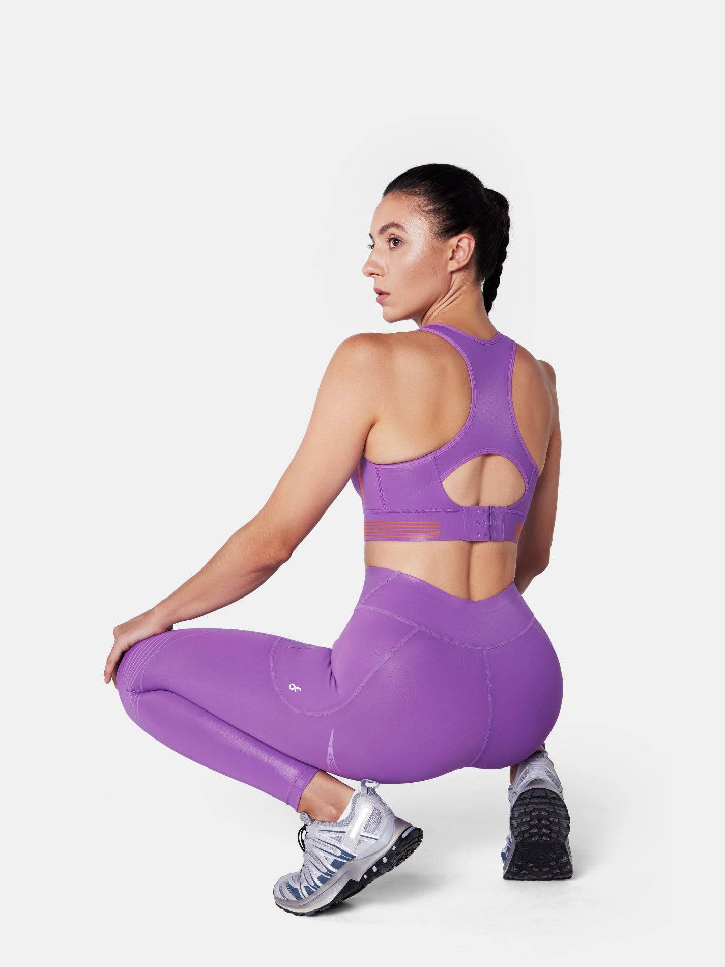 Body Sculpt Glossy Leather Sports Bra