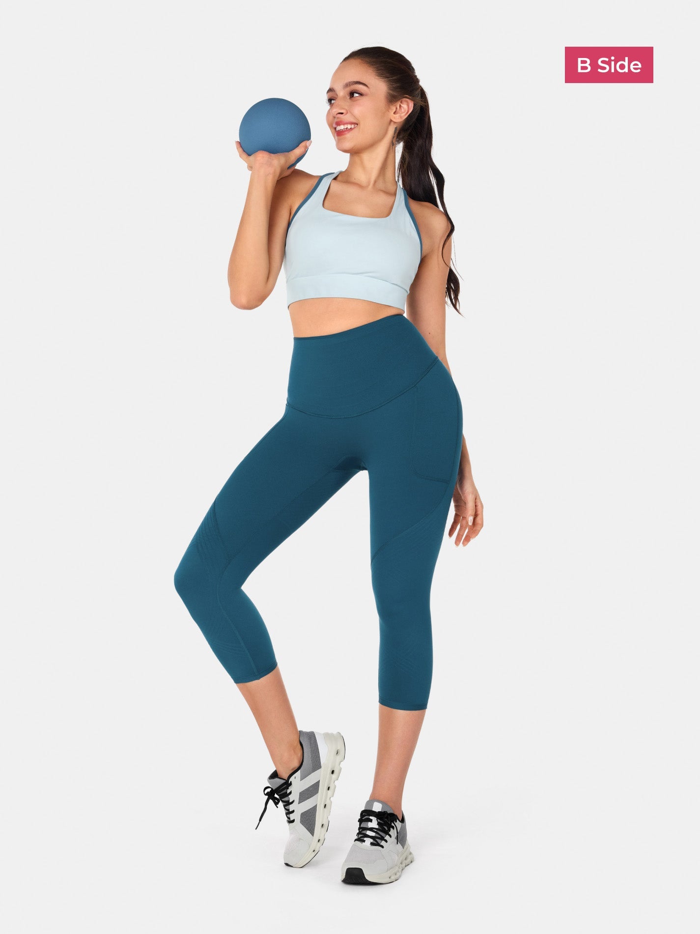 Body Sculpt Side Pocket Capri Leggings 2.0 (Reversible Wear)