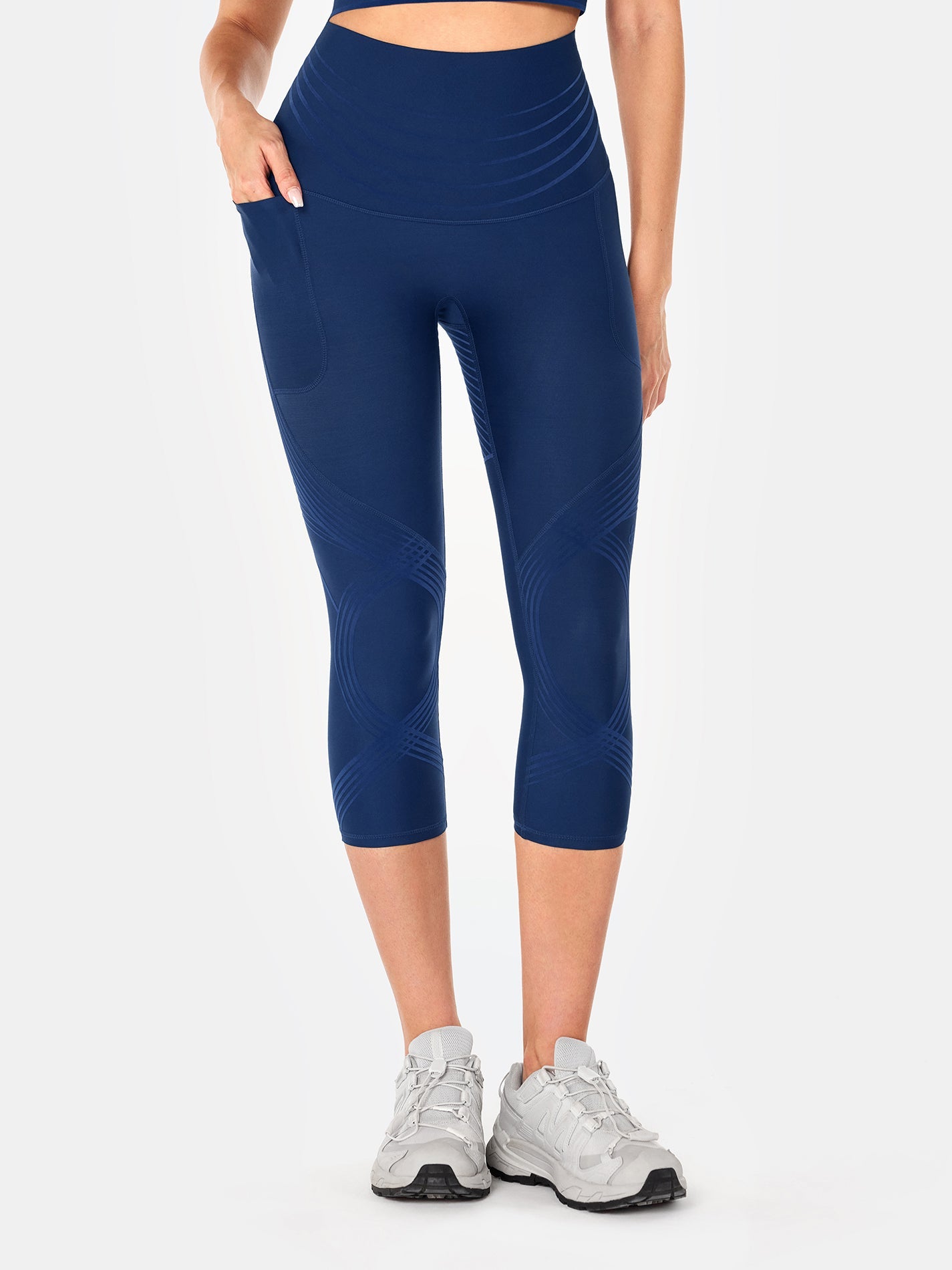 Body Sculpt Side Pocket Capri Leggings 2.0 (Reversible Wear)