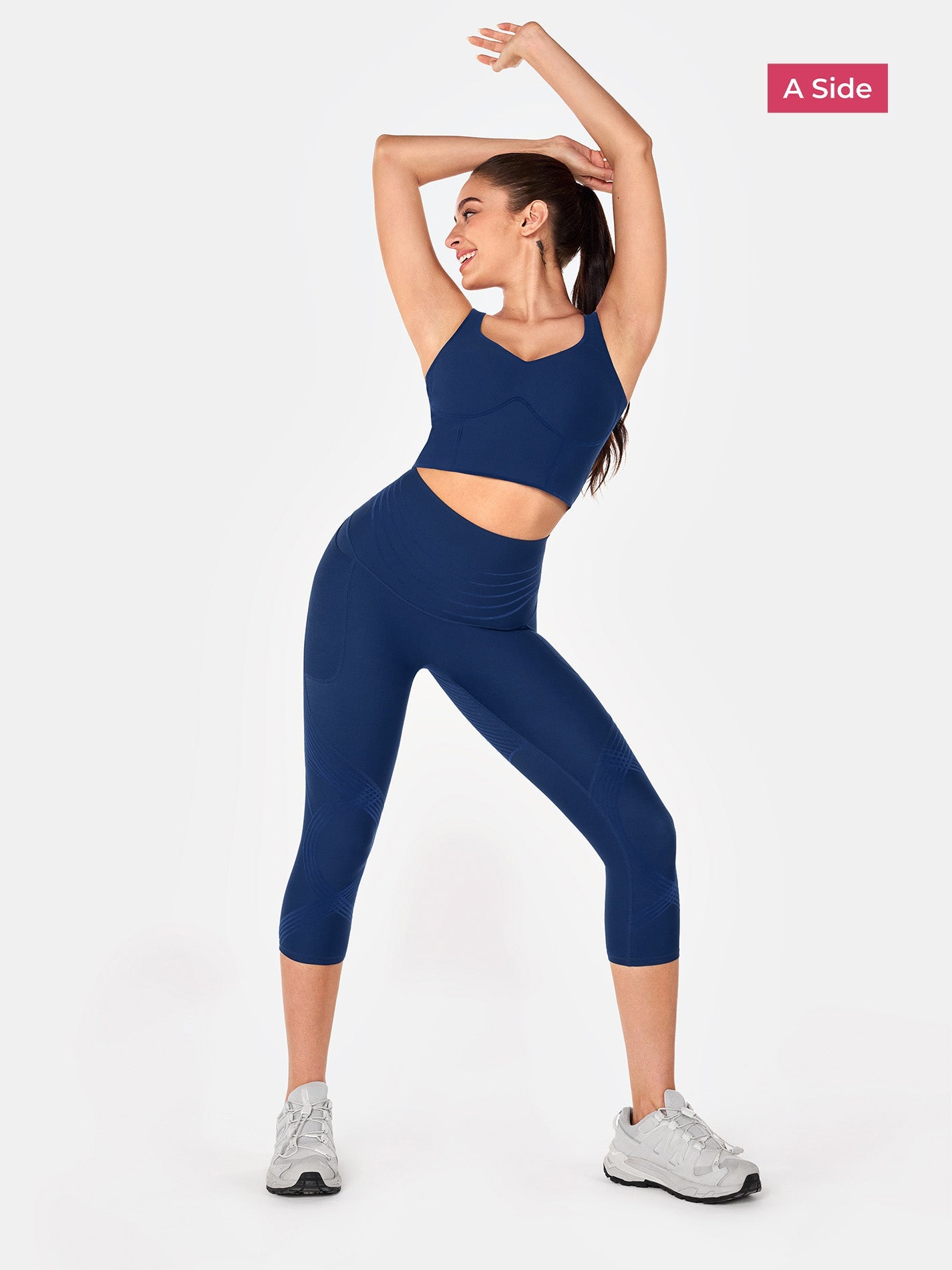 Body Sculpt Side Pocket Capri Leggings 2.0 (Reversible Wear)