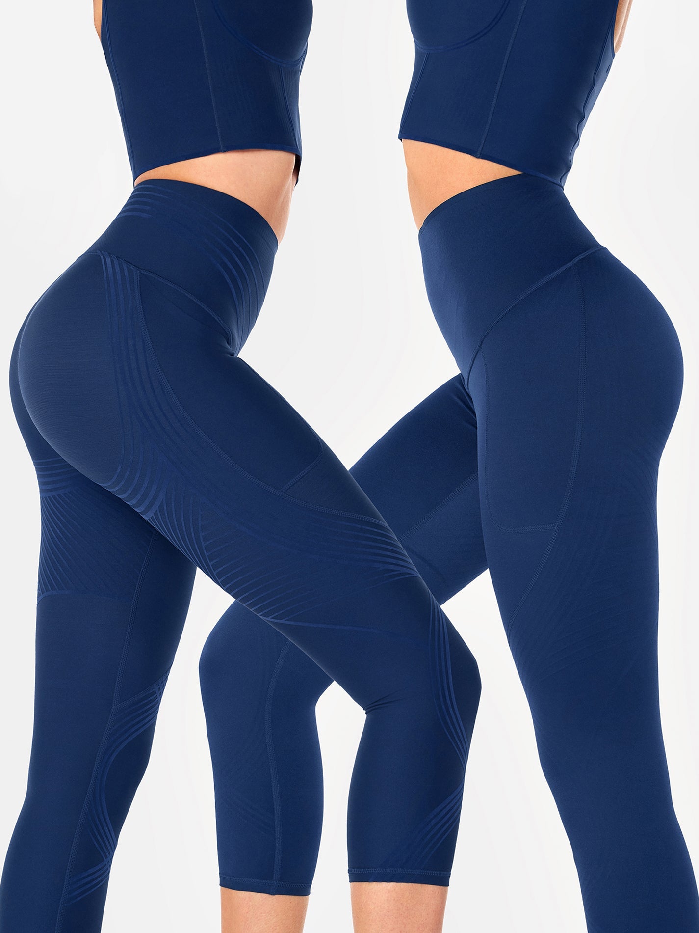 Body Sculpt Side Pocket Capri Leggings 2.0 (Reversible Wear)