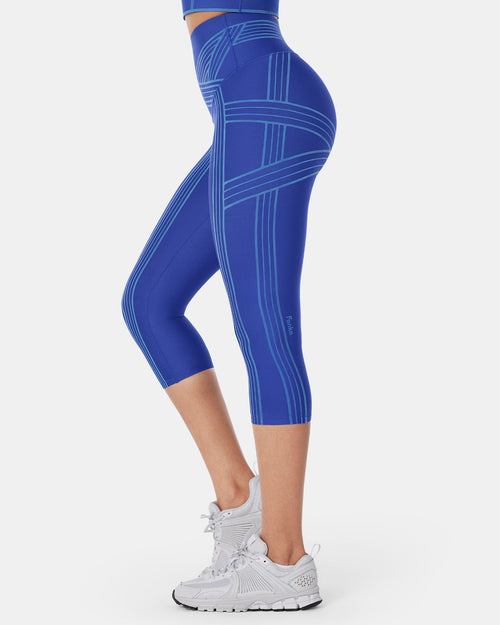PowerBand Resistance Capri Leggings (Reversible Wear)